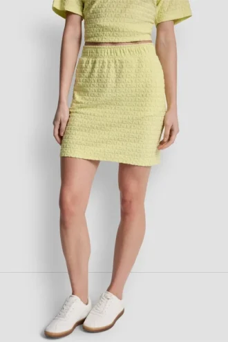 Falda elástica con estampado jacquard del logotipo
