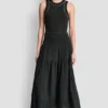Falda Maxi con volantes y cintura fruncida Falda Maxi con volantes y cintura fruncida