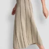 Falda Maxi sin cremallera con detalles de rayas