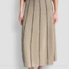 Falda Maxi sin cremallera con detalles de rayas