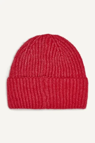 Gorro con puños acanalados y costuras Shaker