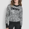 Jerséu de punto con logotipo de leopardo Jerséu de punto con logotipo de leopardo
