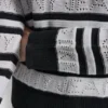 Jerséu de rayas Pointelle con logotipo