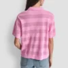 Jerséu polo a rayas transparente Jerséu polo a rayas transparente