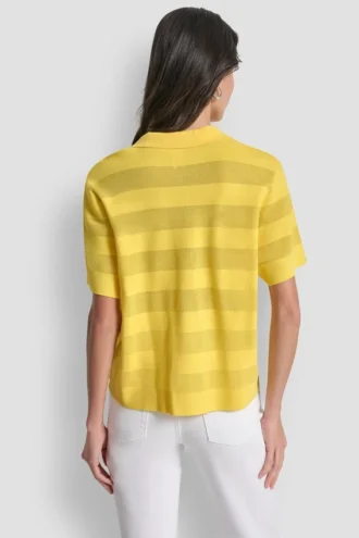 Jerséu polo a rayas transparente