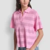 Jerséu polo a rayas transparente Jerséu polo a rayas transparente