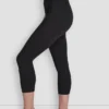 Leggings cortos de compresión Balance de cintura alta Leggings cortos de compresión Balance de cintura alta