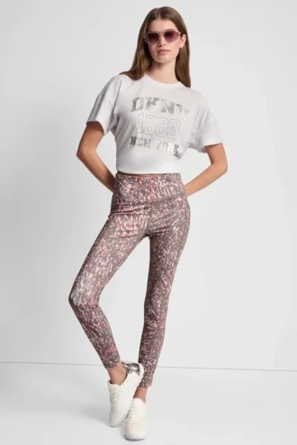 Leggings de cintura alta 7/8 estampados con bolsillos