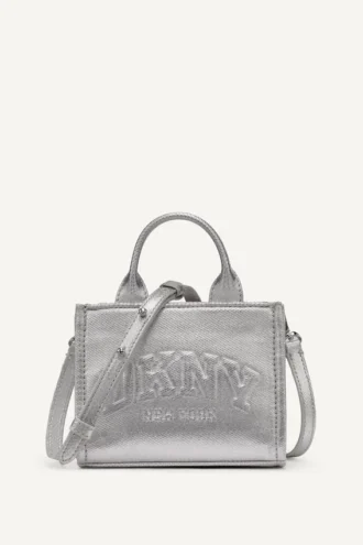 Mini bolso Bandolera Hadlee con logotipo metalizado
