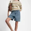 Pantalón corto de corte holgado de talle medio