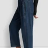 Pantalón de cintura alta con corte recto