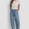 Pantalón de cintura alta con corte recto