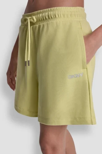 Pantalones cortos de chándal de talle alto con logo