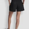 Pantalones cortos de chándal de talle alto con logo en la cintura Pantalones cortos de chándal de talle alto con logo en la cintura