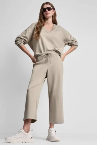 Pantalones cortos de talle alto con logotipo metálico en burbujas