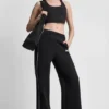 Pantalones de chándal de talle alto con ribetes