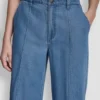 Pantalones de cintura alta con cinturón Pantalones de cintura alta con cinturón