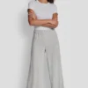 Pantalones de pierna ancha con rayas de lentejuelas Pantalones de pierna ancha con rayas de lentejuelas