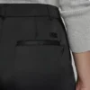 Pantalones de talle alto con pliegues y pierna ancha Pantalones de talle alto con pliegues y pierna ancha