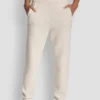 Pantalones Jogger de hilo de plumas con bolsillos y logotipo a tono Pantalones Jogger de hilo de plumas con bolsillos y logotipo a tono