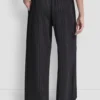 Pantalones plisados a rayas Pantalones plisados a rayas