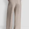 Pantalones sin cremallera de pierna ancha con costuras Pantalones sin cremallera de pierna ancha con costuras