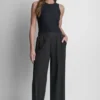 Pantalones sin cremallera de talle medio Pantalones sin cremallera de talle medio