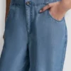 Pantalones vaqueros de talle alto y pierna ancha de Tencel Pantalones vaqueros de talle alto y pierna ancha de Tencel