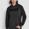 Sudadera con capucha oversize y logotipo flocado Sudadera con capucha oversize y logotipo flocado