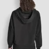 Sudadera con capucha oversize y logotipo flocado Sudadera con capucha oversize y logotipo flocado