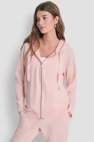 Sudadera con capucha y cordón con logotipo en dos tonos