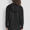 Sudadera con capucha y cremallera completa con Cordones Elásticos Sudadera con capucha y cremallera completa con Cordones Elásticos