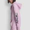 Sudadera con capucha y cremallera completa con logotipo metalizado Sudadera con capucha y cremallera completa con logotipo metalizado