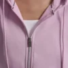 Sudadera con capucha y cremallera completa con logotipo metalizado Sudadera con capucha y cremallera completa con logotipo metalizado