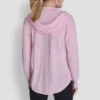 Sudadera con capucha y cremallera completa de tejido mini waffle Sudadera con capucha y cremallera completa de tejido mini waffle