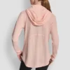 Sudadera con capucha y cremallera completa de tejido mini waffle Sudadera con capucha y cremallera completa de tejido mini waffle