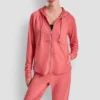 Sudadera con capucha y cremallera completa teñida al azar