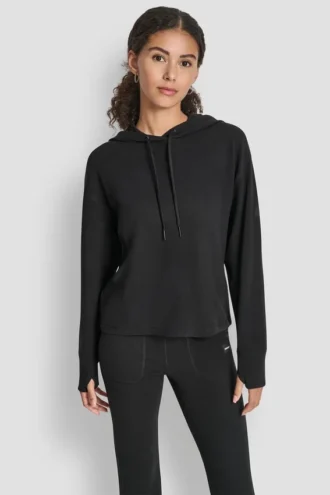 Sudadera con capucha y inserción en V Transcend Thermal