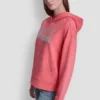 Sudadera con capucha y logotipo de pedrería superpuesto