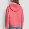 Sudadera con capucha y logotipo de pedrería superpuesto