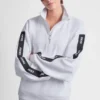 Sudadera con logo y cremallera de un cuarto Sudadera con logo y cremallera de un cuarto