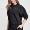 Sudadera de felpa con logo burbuja metalizado Sudadera de felpa con logo burbuja metalizado