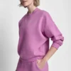 Sudadera de felpa con logo burbuja metalizado Sudadera de felpa con logo burbuja metalizado