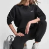 Sudadera de felpa con logo burbuja metalizado Sudadera de felpa con logo burbuja metalizado