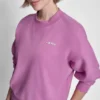 Sudadera de felpa con logo burbuja metalizado Sudadera de felpa con logo burbuja metalizado