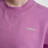 Sudadera de felpa con logo burbuja metalizado Sudadera de felpa con logo burbuja metalizado