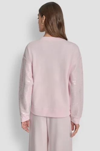 Sudadera de manga larga con lentejuelas