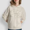 Sudadera DKNY Vaqueros con logotipo bordado en satén y puntada de cadena Sudadera DKNY Vaqueros con logotipo bordado en satén y puntada de cadena