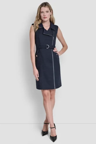 Vestido de blazer sin mangas Vestido de blazer sin mangas