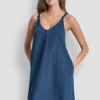 Vestido Maxi con cuello en V y tirantes anudados Vestido Maxi con cuello en V y tirantes anudados